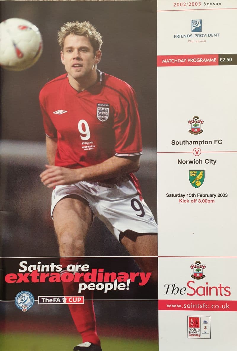 Southampton v Norwich, FA Cup (2003, Feb 15th)