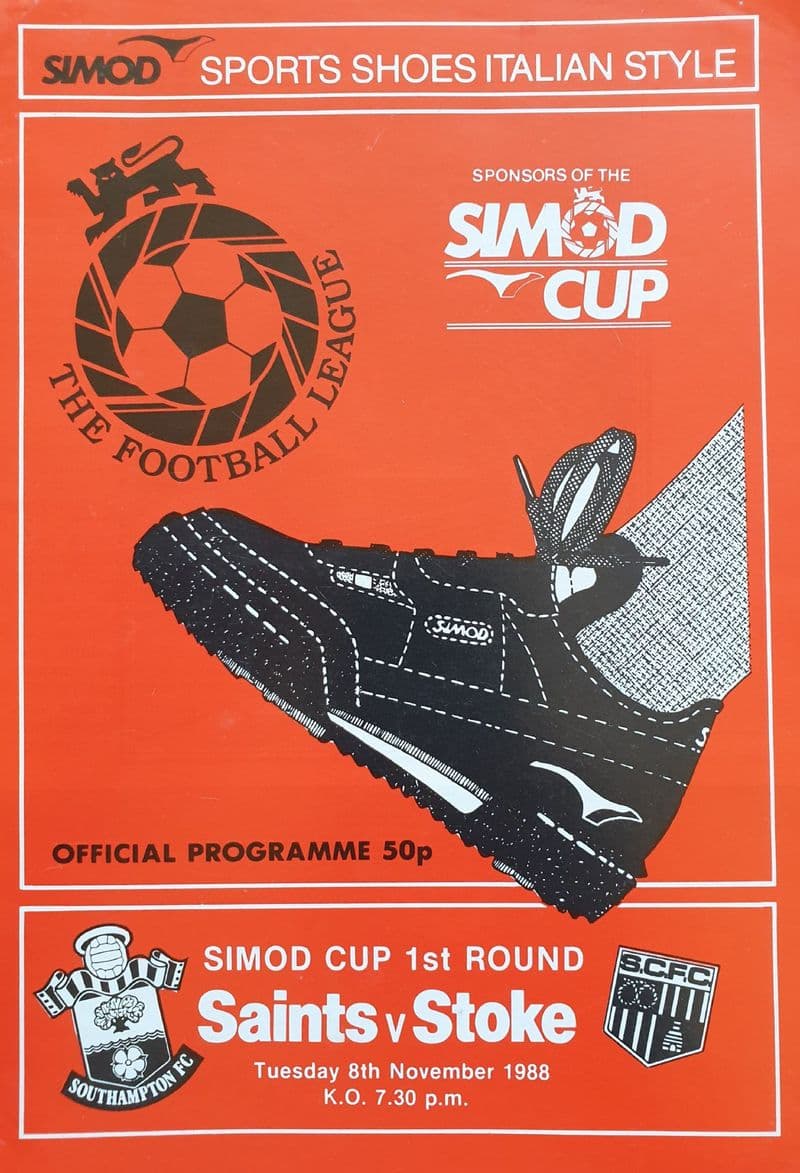 Southampton v Stoke, Simod Cup (1988, Nov 8th)