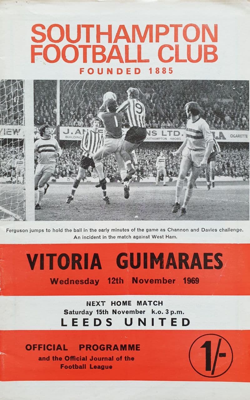 Southampton v Vitoria Guimaraes, Fairs Cup (1969, Nov 12th)