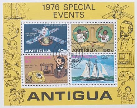 Special Events (1976) Antigua Commemorative Stamp Sheet