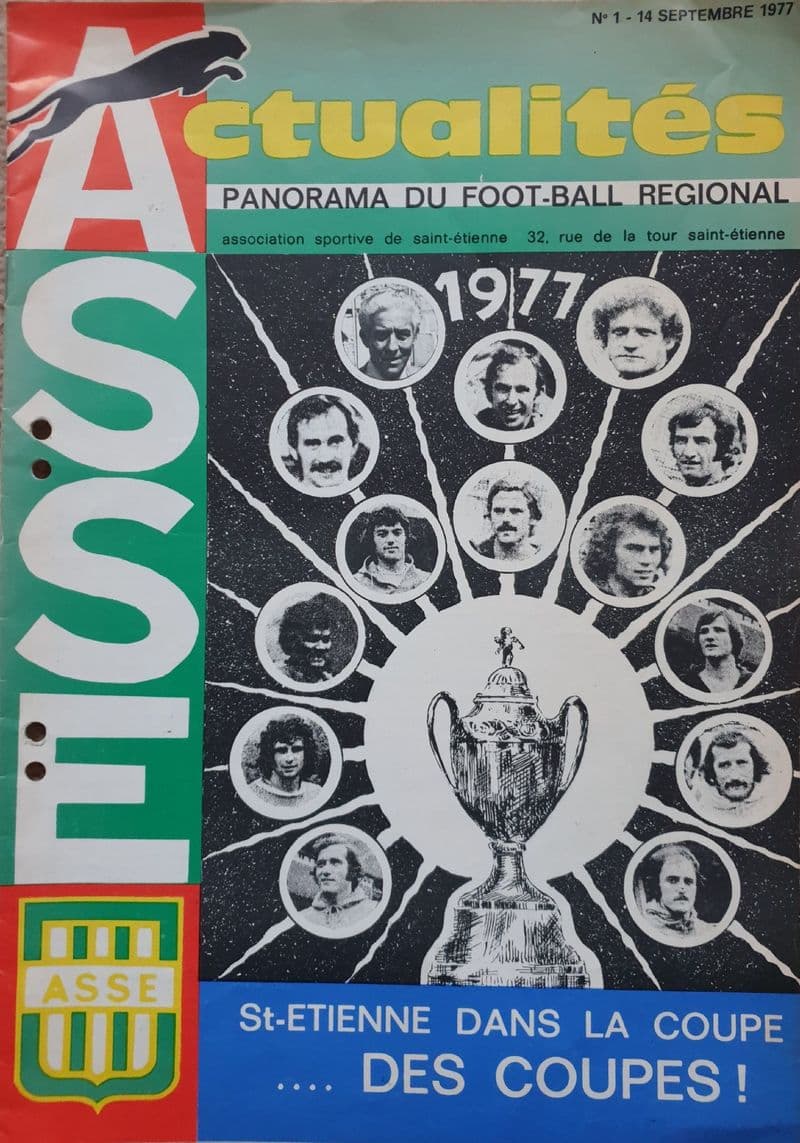 St Etienne v Manchester United, CW Cup (1977, Sept 14th) with Punch Holes