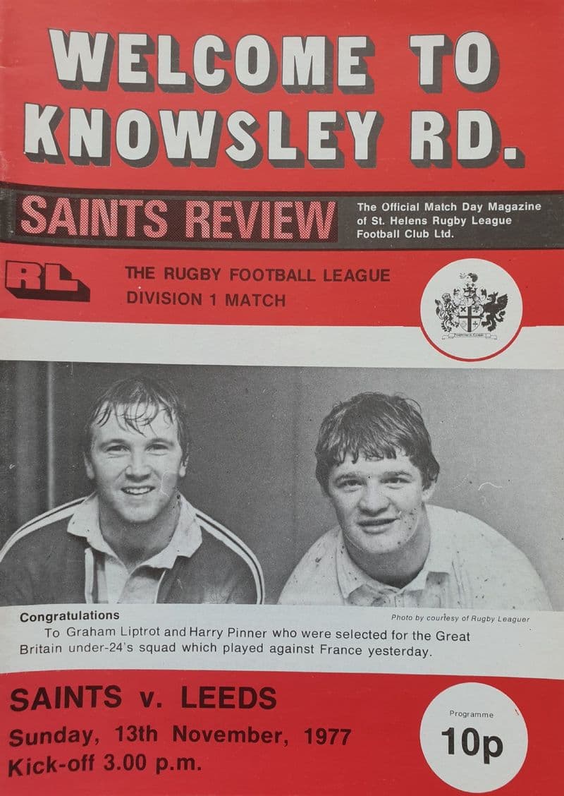 St Helens v Leeds (1977, Nov 13th)