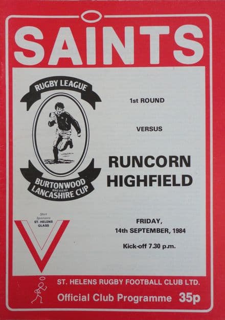 St Helens v Runcorn Highfield (1984, Sep 14th)