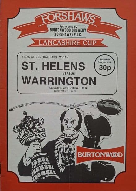 St Helens v Warrington, Lancs Cup F (1982, Oct 23rd)
