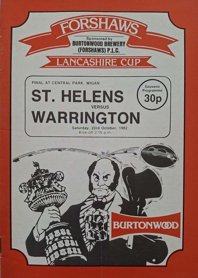 St Helens v Warrington, Lancs Cup F (1982, Oct 23rd)