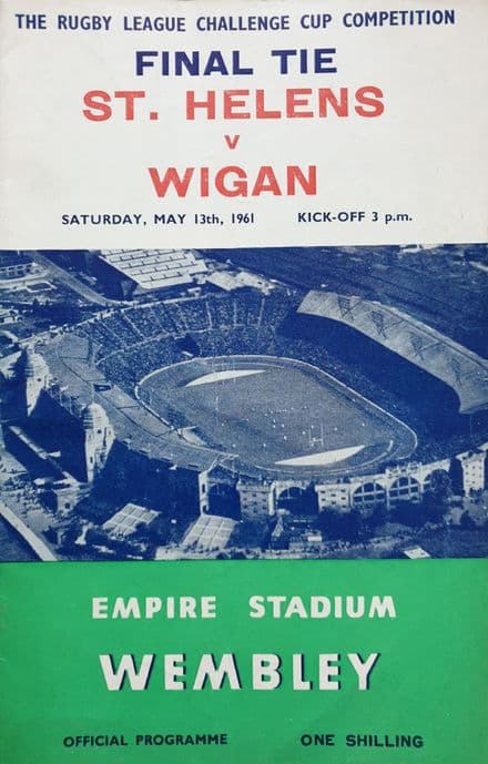 St Helens v Wigan, Challenge Cup F (1961, May 13th)