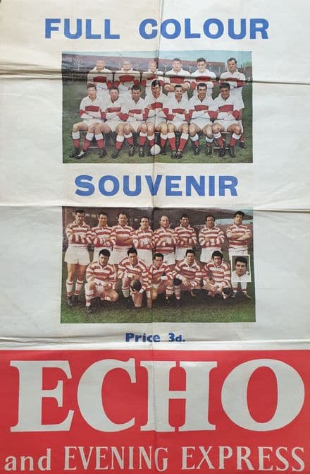 St Helens v Wigan Souvenir Poster