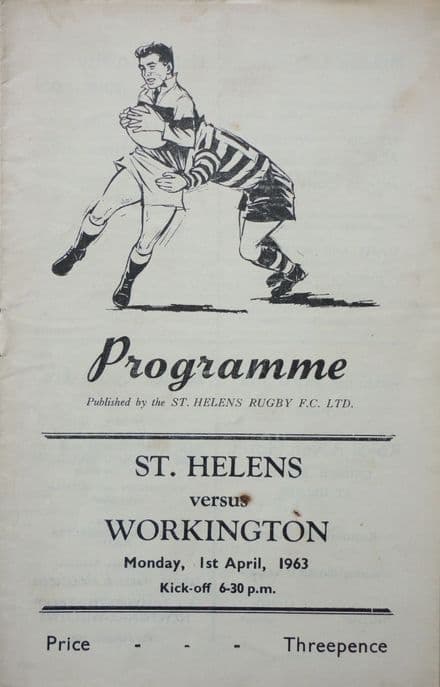 St Helens v Workington (1963, April 1st)