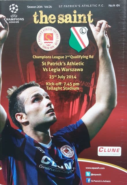 St Patrick's v Legia Warszawa, Champions League (2014, Jul 23rd)