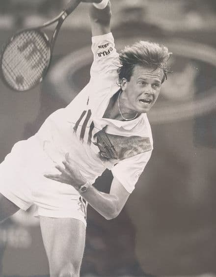 Stefan Edberg Press Photo "Serving" (1992)