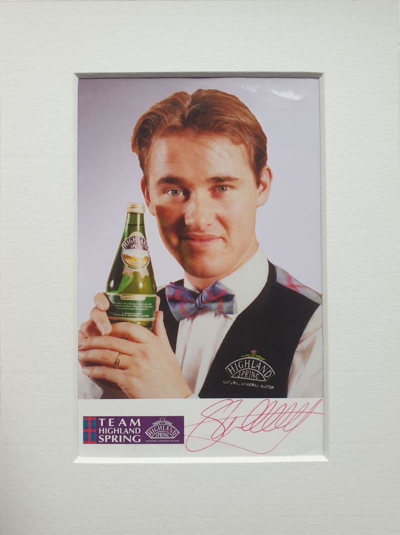 Stephen Hendry Postcard SIGNED