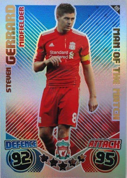 Steven Gerrard, Match Attax Card