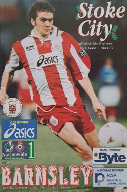 Stoke City v Barnsley, Div 1 (1996, Dec 26th)