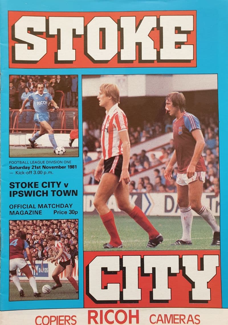 Stoke City v Ipswich, Div 1 (1981, Nov 21st)