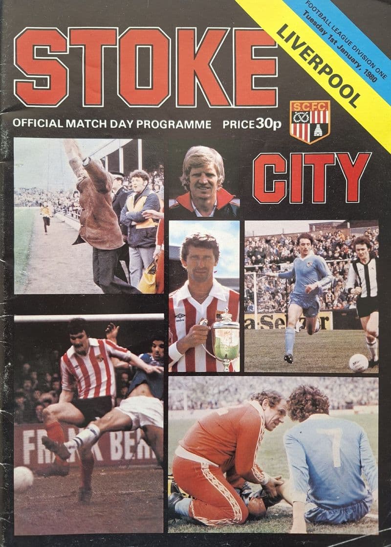 Stoke City v Liverpool, Div 1 (1980, Jan 1st)