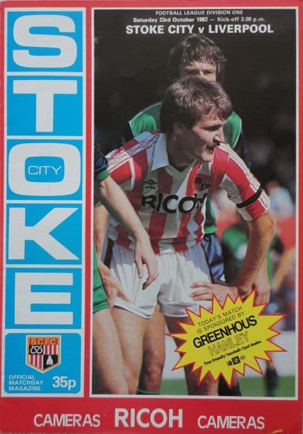 Stoke City v Liverpool, Division 1 (1982, Oct 23rd)