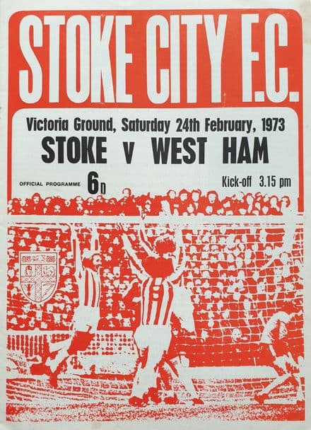 Stoke City v West Ham, Div 1 (1973, Feb 24th)