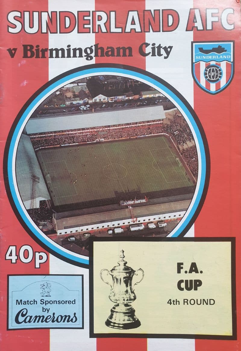 Sunderland v Birmingham City, FA Cup (1984, Jan 28th)