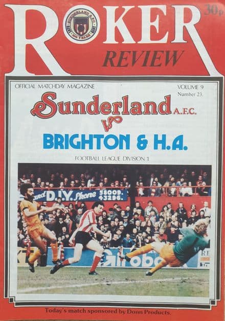 Sunderland v Brighton, Div 1 (1981, Apr 25th)