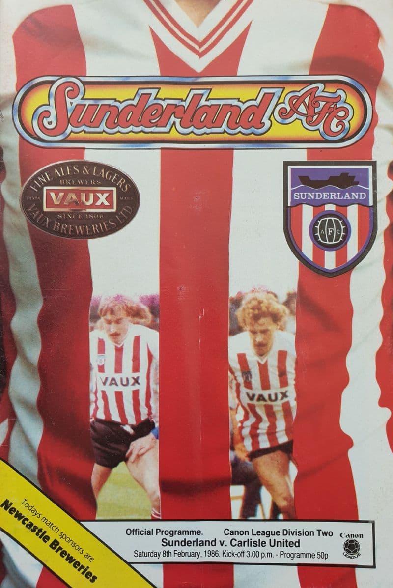 Sunderland v Carlisle, Div 2 (1986, Feb 8th)