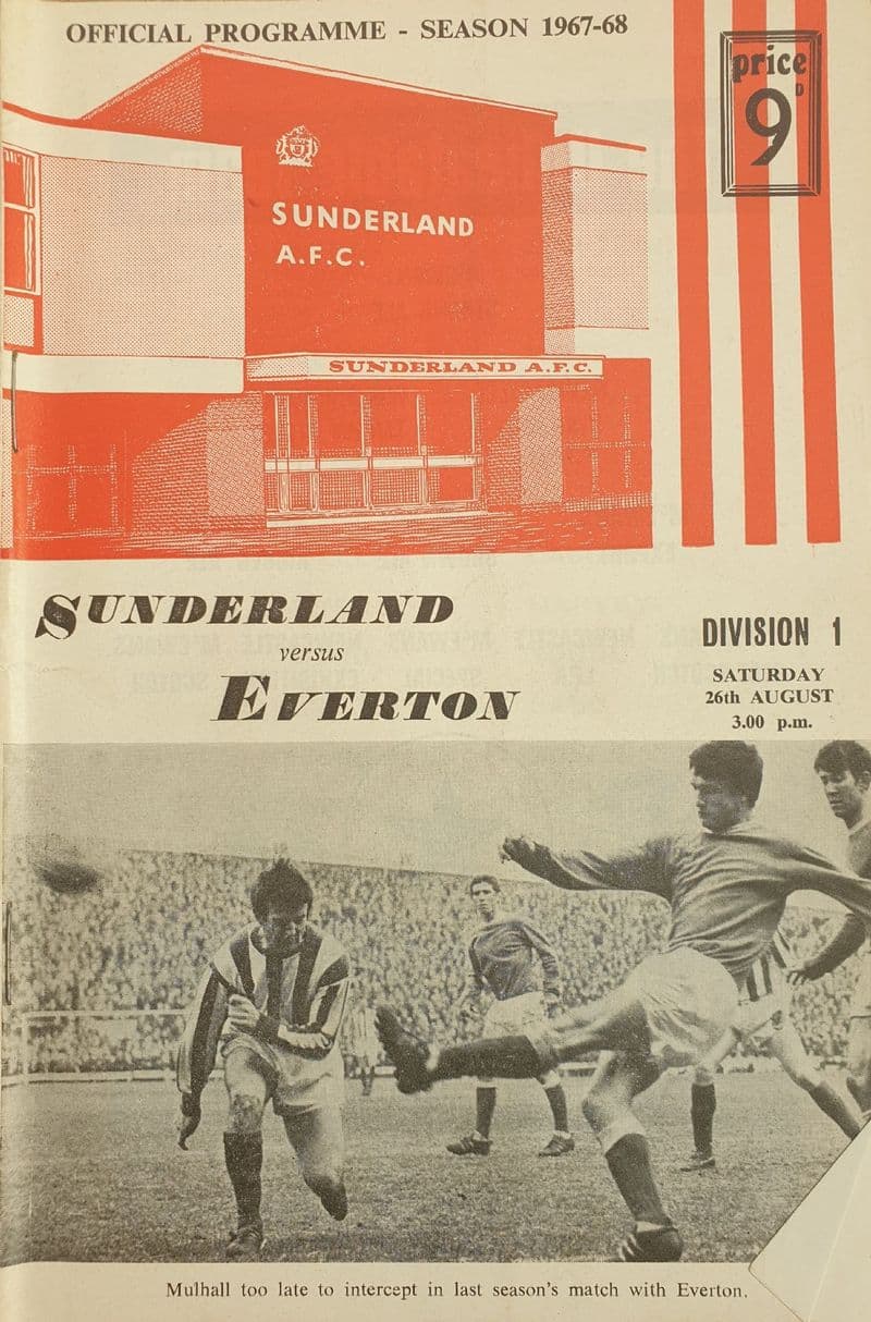 Sunderland v Everton, Div 1 (1967, Aug 26th)