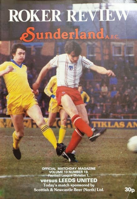 Sunderland v Leeds, Div 1 (1982, Mar 13th)