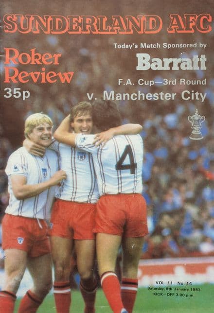 Sunderland v Manchester City, FA Cup (1983, Jan 8th)