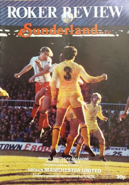 Sunderland v Manchester Utd, Div 1 (1981, Nov 7th)