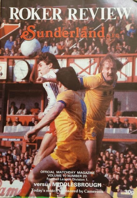 Sunderland v Middlesbrough, Div 2 (1982, Apr 3rd)