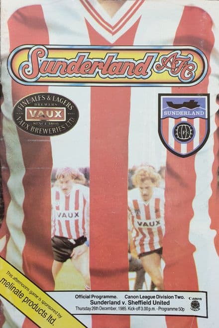 Sunderland v Sheffield Utd, Div 2 (1985, Dec 26th)