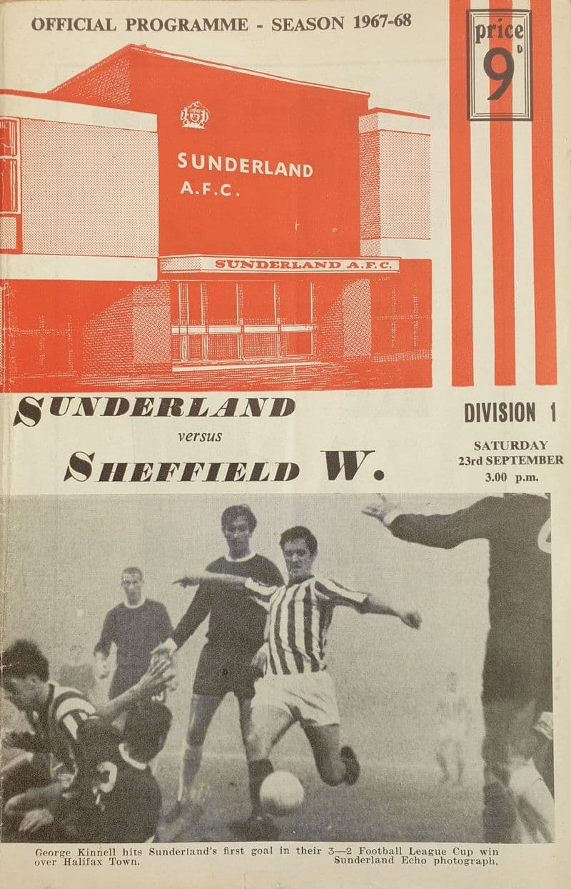 Sunderland v Sheffield Wed, Div 1 (1967, Sep 23rd)