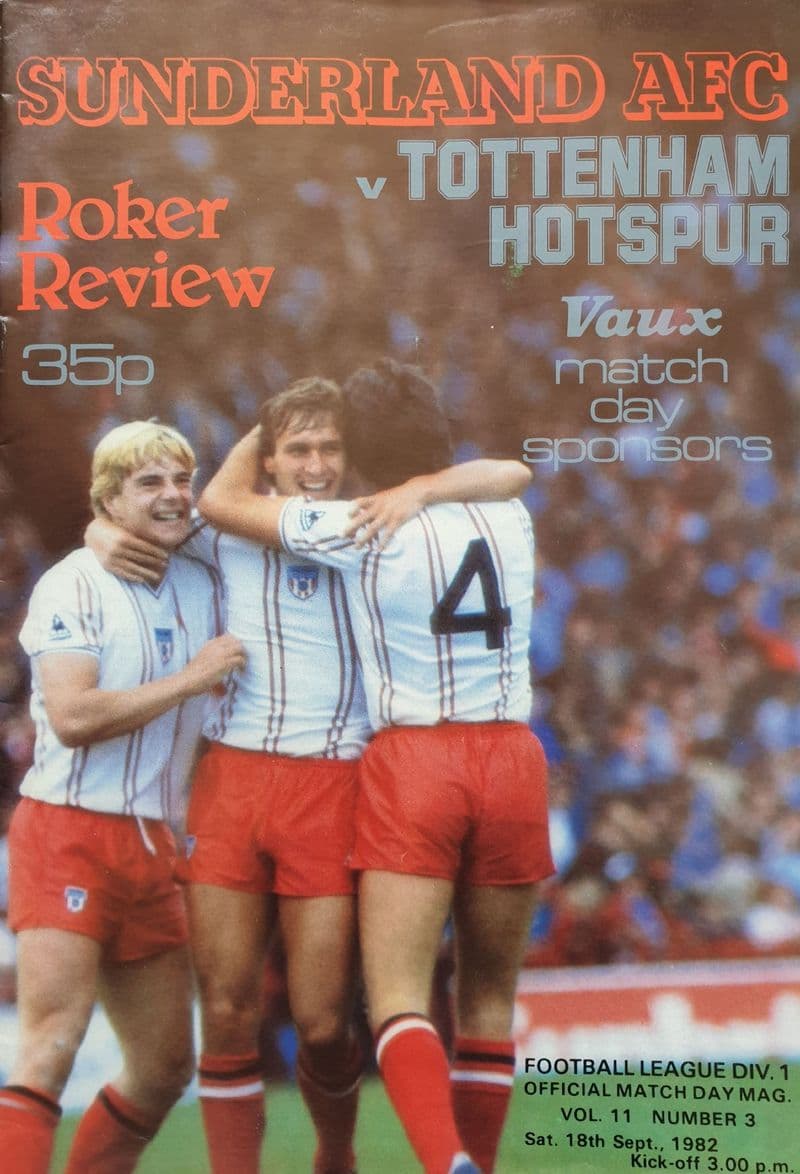 Sunderland v Tottenham, Div 1 (1982, Sep 18th)