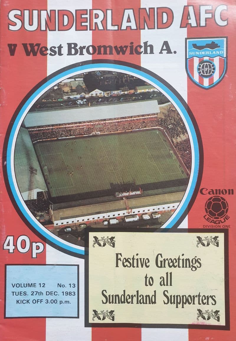 Sunderland v WBA, Div 1 (1983, Dec 27th)