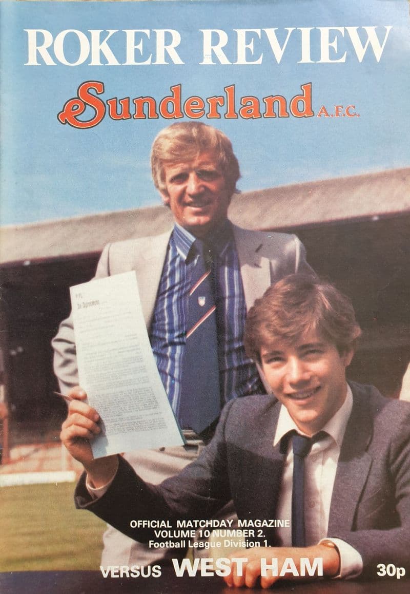 Sunderland v West Ham, Div 1 (1981, Sep 5th)