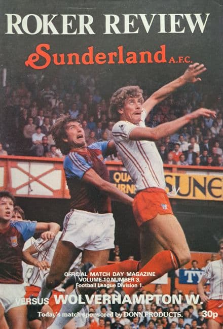 Sunderland v Wolves, Div 1 (1981, Sep 19th)