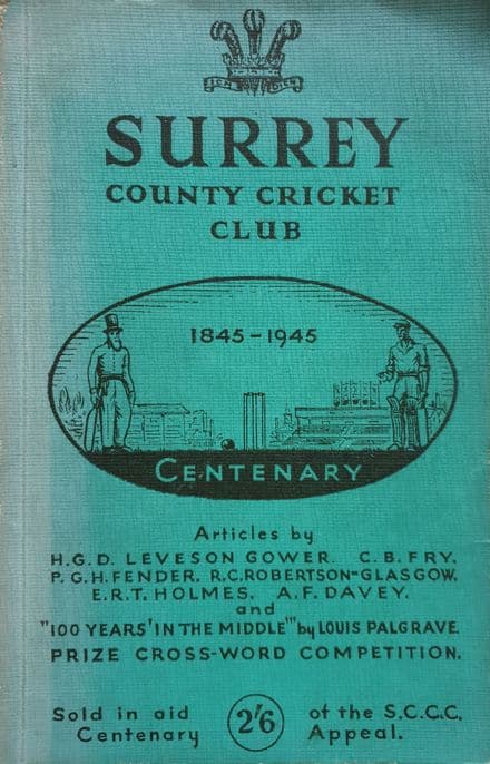 Surrey CCC Centenary Booklet (1845-1945)