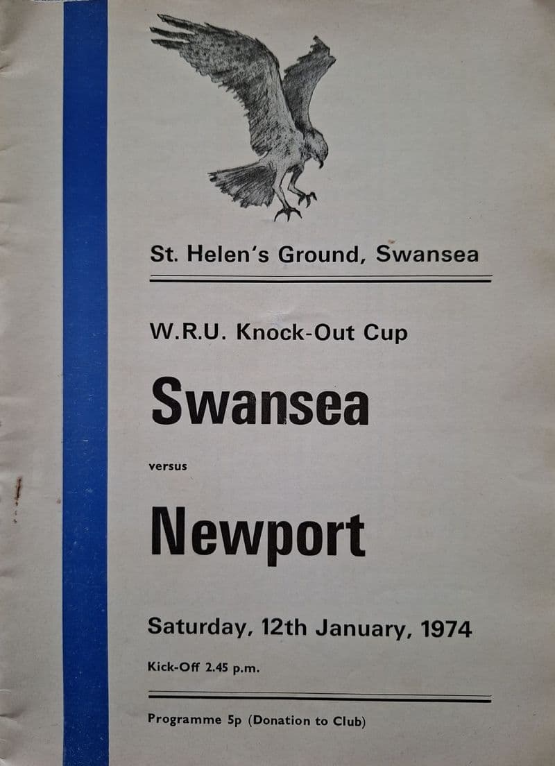Swansea v Newport, Welsh Cup (1974, Jan 12th)