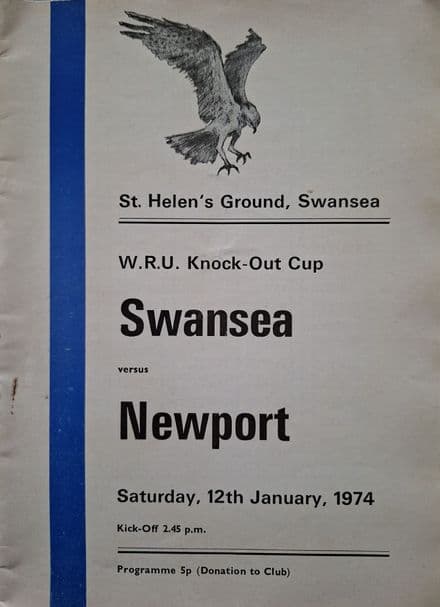 Swansea v Newport, Welsh Cup (1974, Jan 12th)