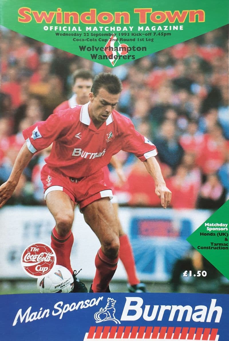 Swindon v Wolves, Coca Cola Cup (1993, Sep 22nd)
