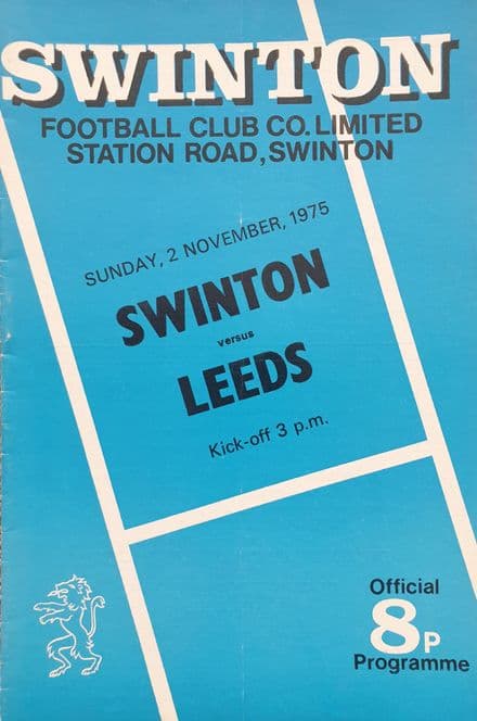 Swinton v Leeds (1975, Nov 2nd)