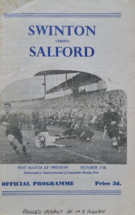 Swinton v Salford (1960, Jan 1st))