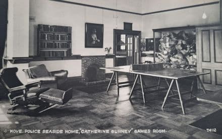 Table Tennis Postcard (Un-used) "Hove Police Seaside Home"