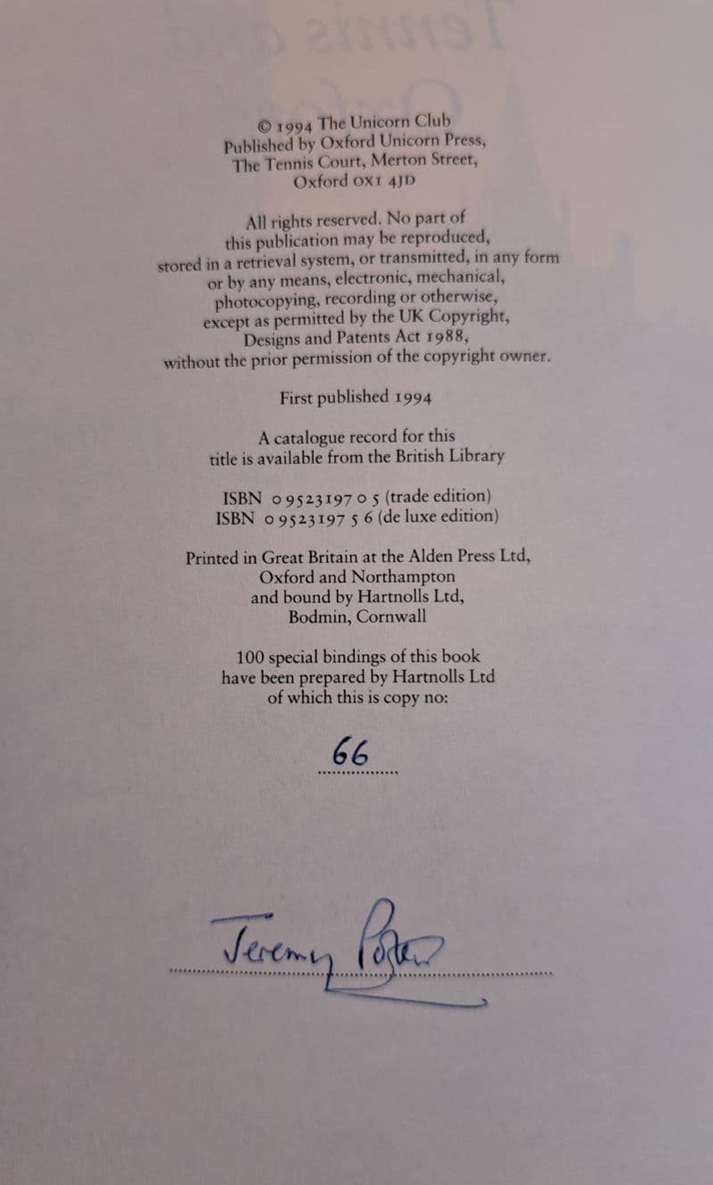 Tennis and Oxford by Jeremy Potter (Deluxe, 66 of 100)