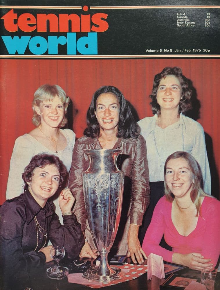 Tennis World 1975 Jan-Feb Vol 6 No 8