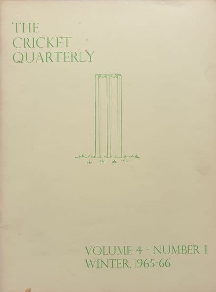The Cricket Quarterly Vol 4 Num 1 (Winter 1965-66)