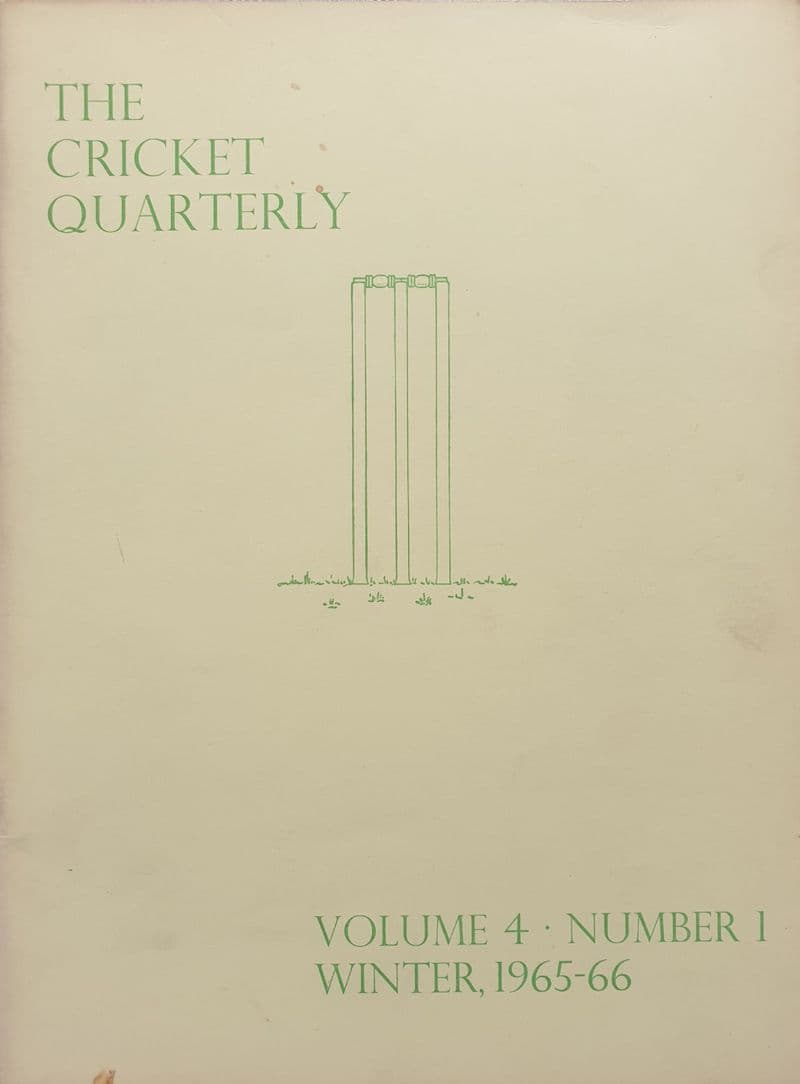 The Cricket Quarterly Vol 4 Num 1 (Winter 1965-66)