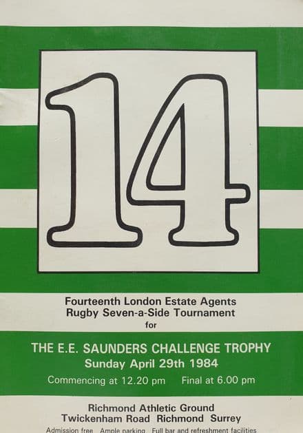 The EE Saunders Challenge Trophy (1984, Apr 29th)