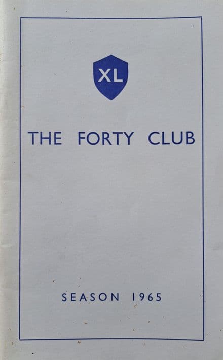 The Forty Club Handbook 1965