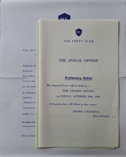 The Forty Club Handbook 1966