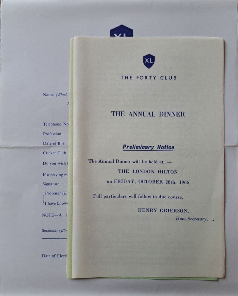 The Forty Club Handbook 1966